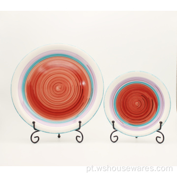 16 pcs Best Stoneware Bright Colored Dinnerware,